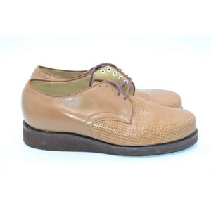 P. W. Minor Orthopedic Brown Lace Woven Oxford Sho